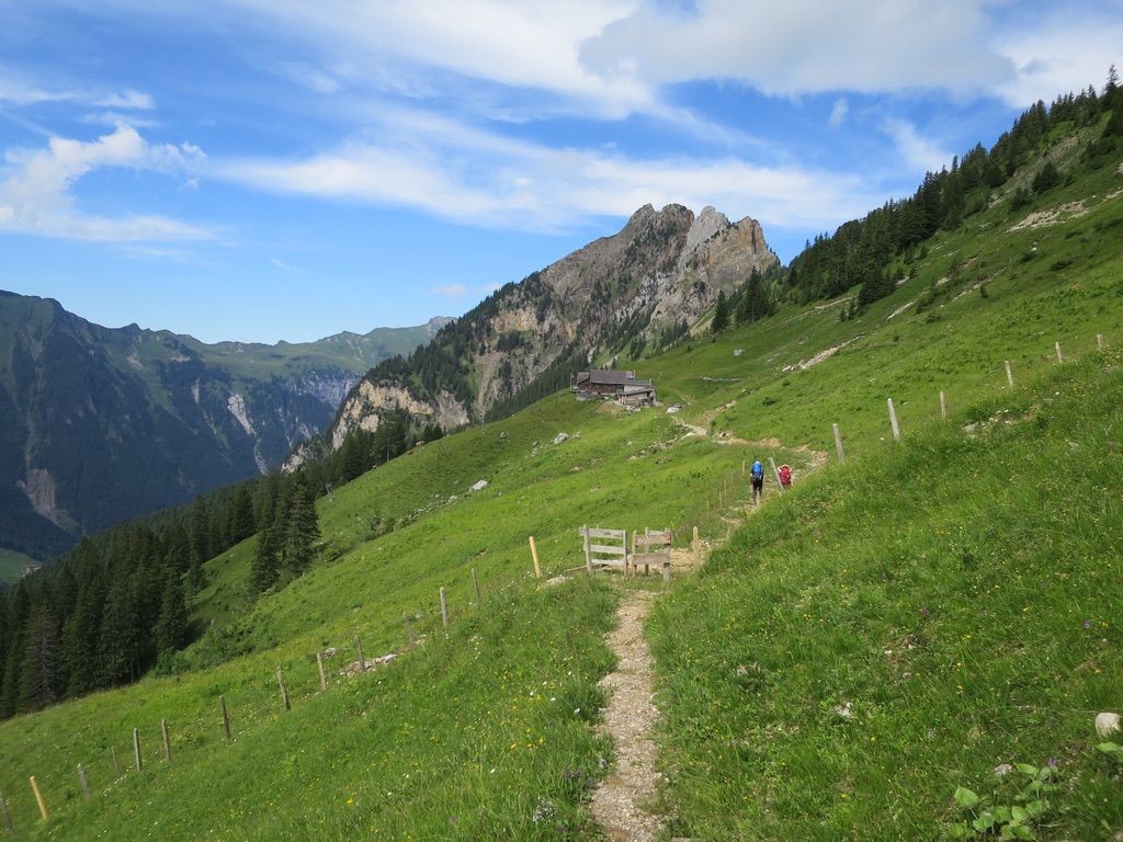 Auf dem Weg zur Biwaldalp